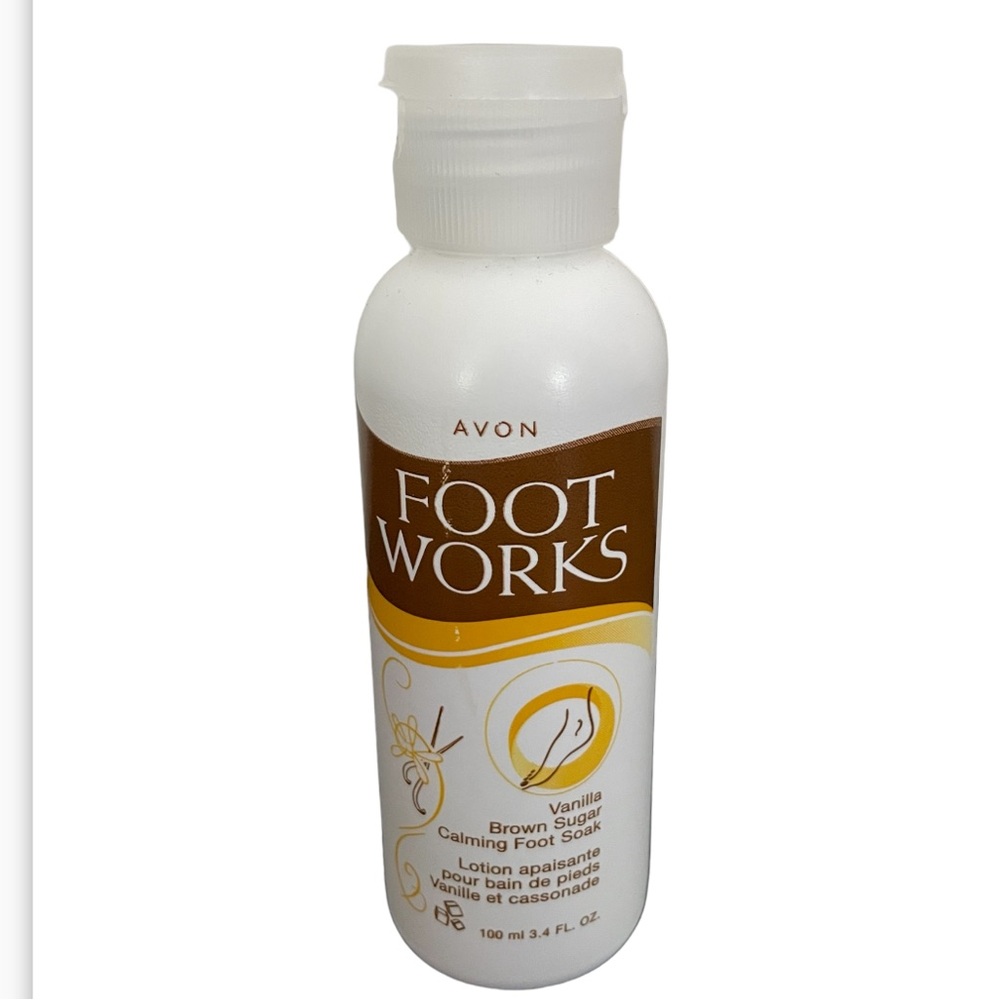 Avon Foot Works Foot Care Vanilla Brown Sugar Calming Foot Soak NEW